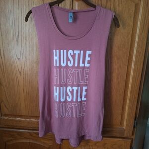 Hustle Hustle Hustle Hustle MuscleTank Size Large